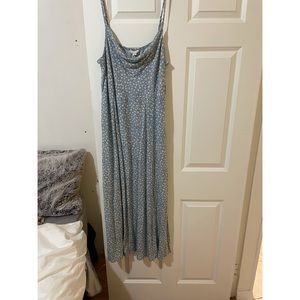 Cowl Neck Floral Dress